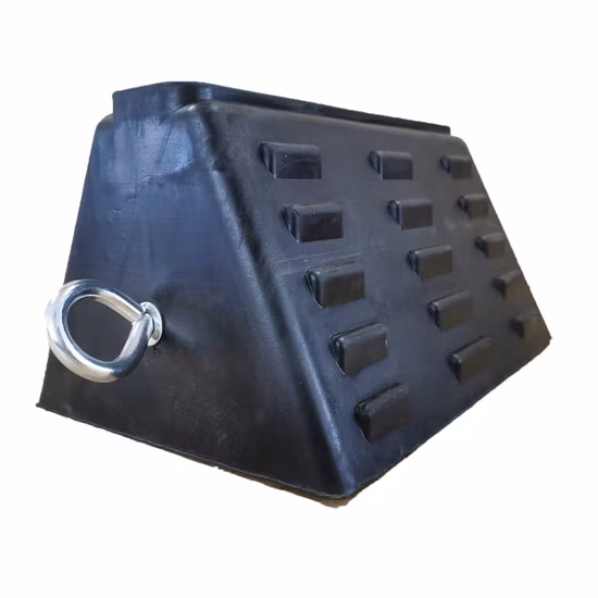 Rubber Truck Wheel Chock for RV Car Truck Block Wheel Stopper with Handles