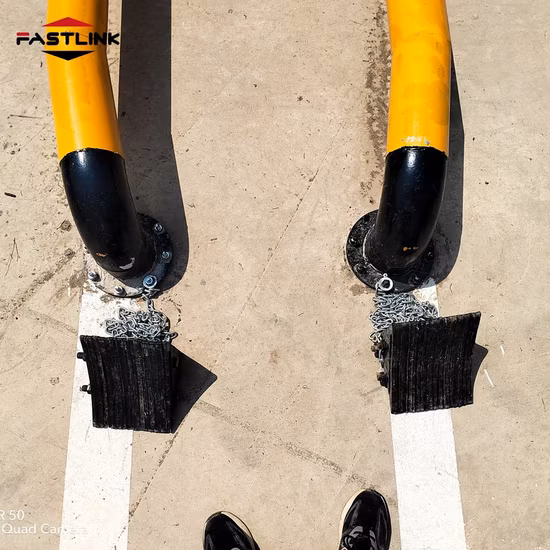 Bouchon résistant de roue de voiture de sécurité routière/cale de roue en caoutchouc