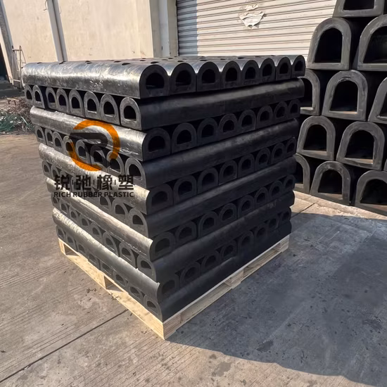 Protection personnalisée pour navire/bateau/jetée, garde-boue en caoutchouc solide de type D à vendre