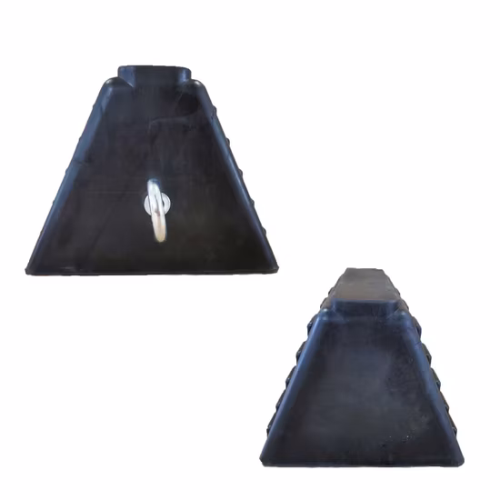 Cale de roue de camion en caoutchouc, pour camping-car, voiture, bloc de roue, avec poignées